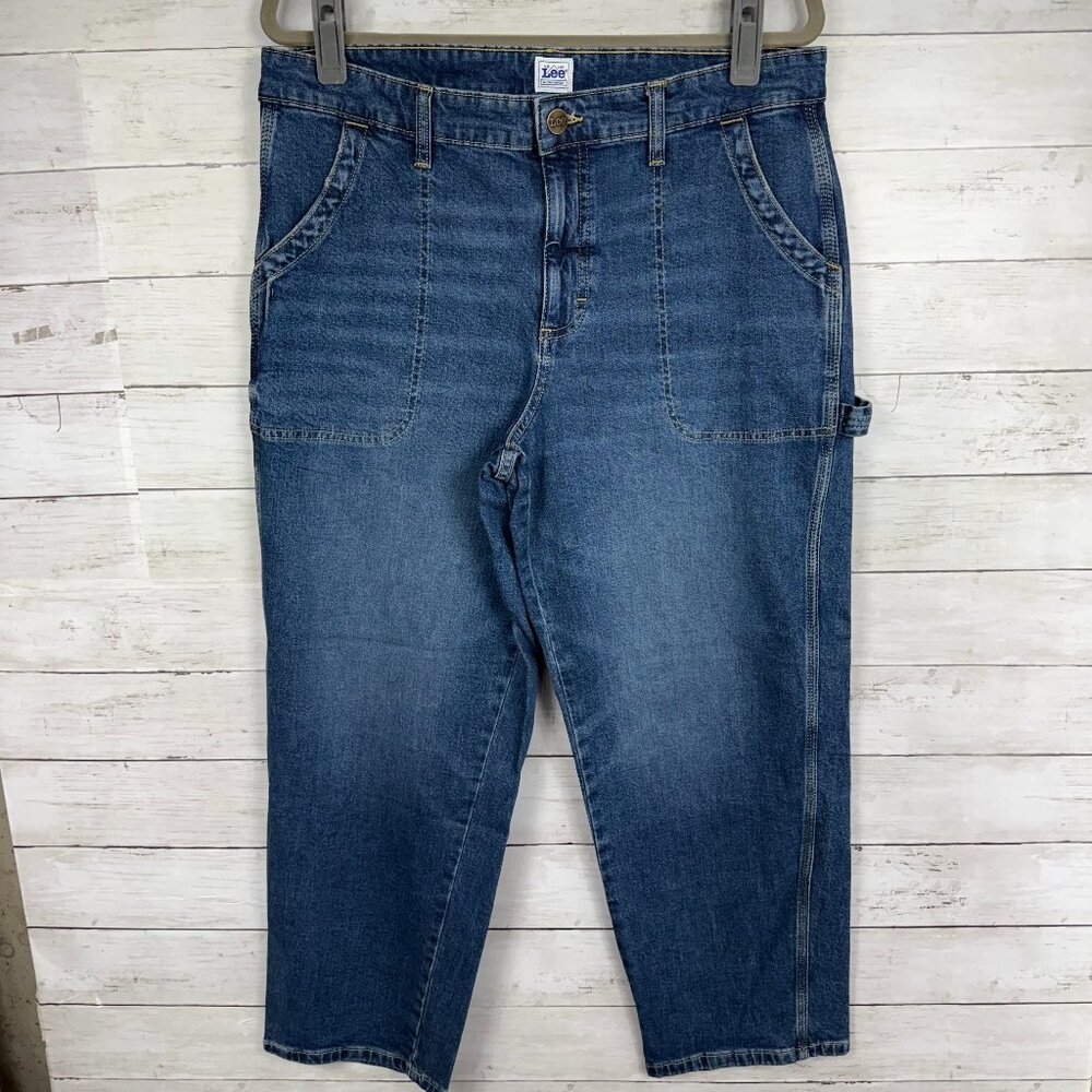 Lee Straight Leg Cropped Jeans
